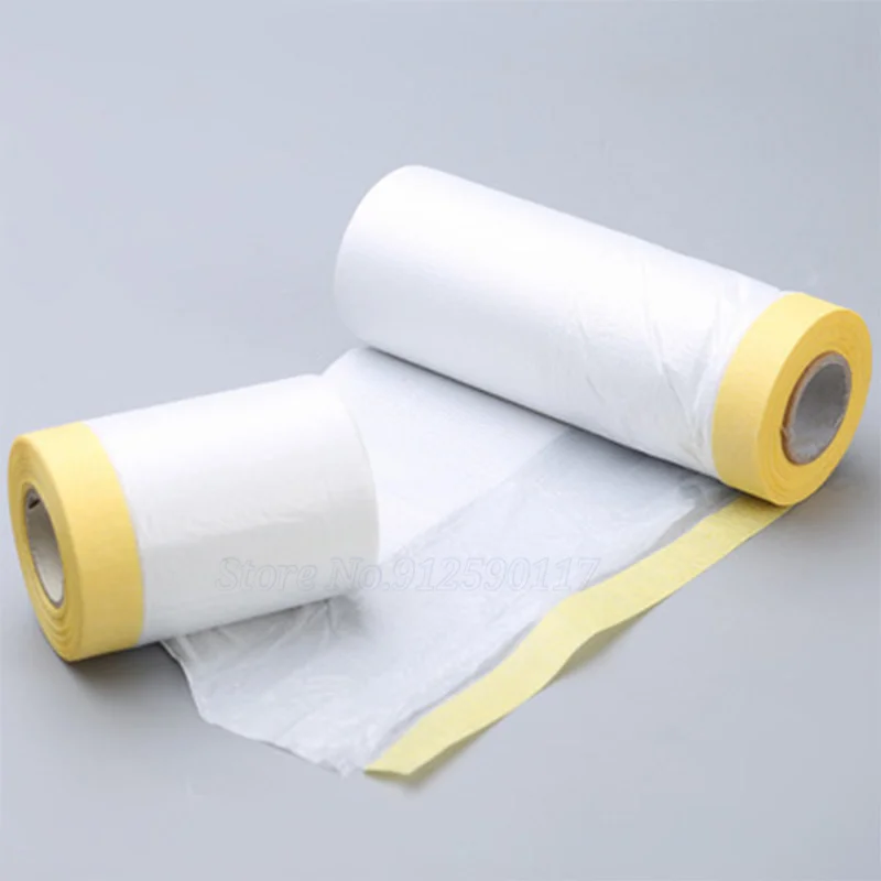 55/110cm 20 Meters No Trace Plastic Car Spray Paint Textured Paper Protection Film Furniture Decor Dust Cover Paper Masking Film