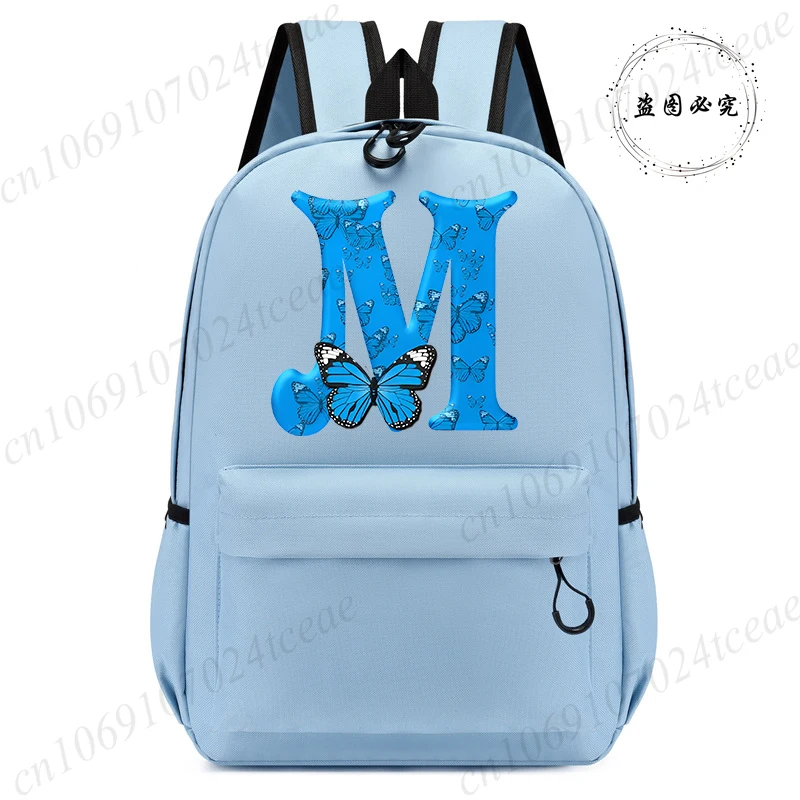 

26 English Letters Butterfly Bags Kids Backpack Children Kindergarten School Bag Schoolbag Back To School Bookbag Mochila