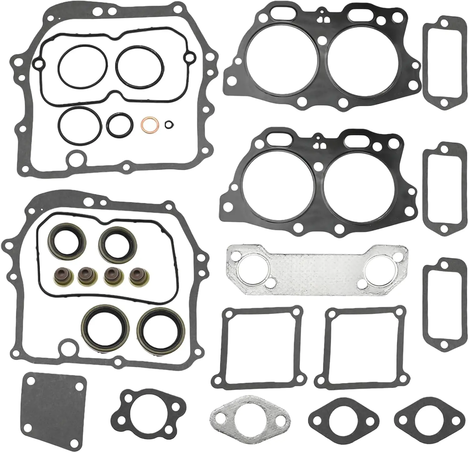 7608902 Gaskets Seals Repair Kit, Replacement for EZGO Gas 295cc 350cc 4 Cycle Fuji Robin Engine 1991-2008