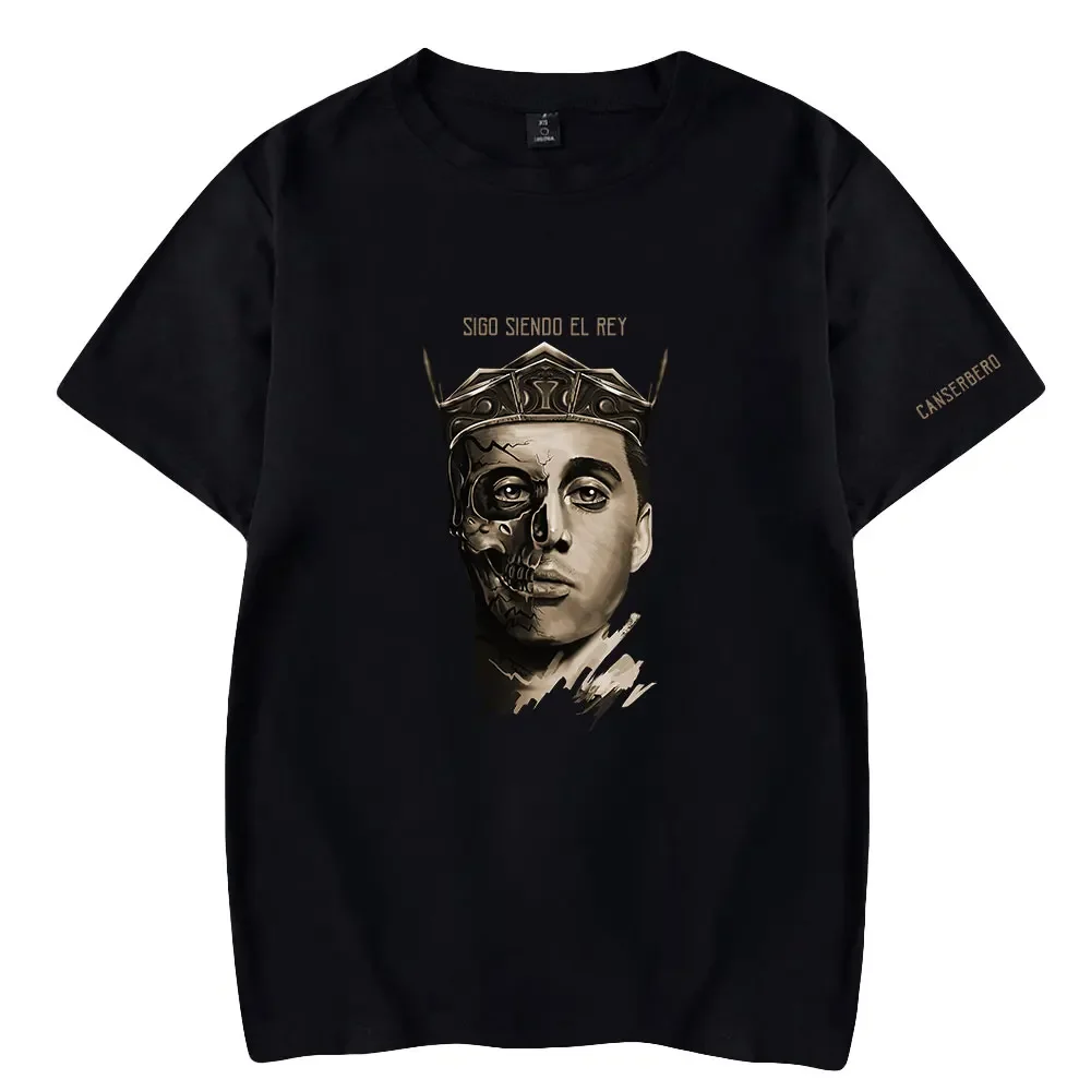 Canserbero T-shirts Sigo Siendo el Rey Album Merch Print Tee Unisex Fashion Casual Short Sleeve