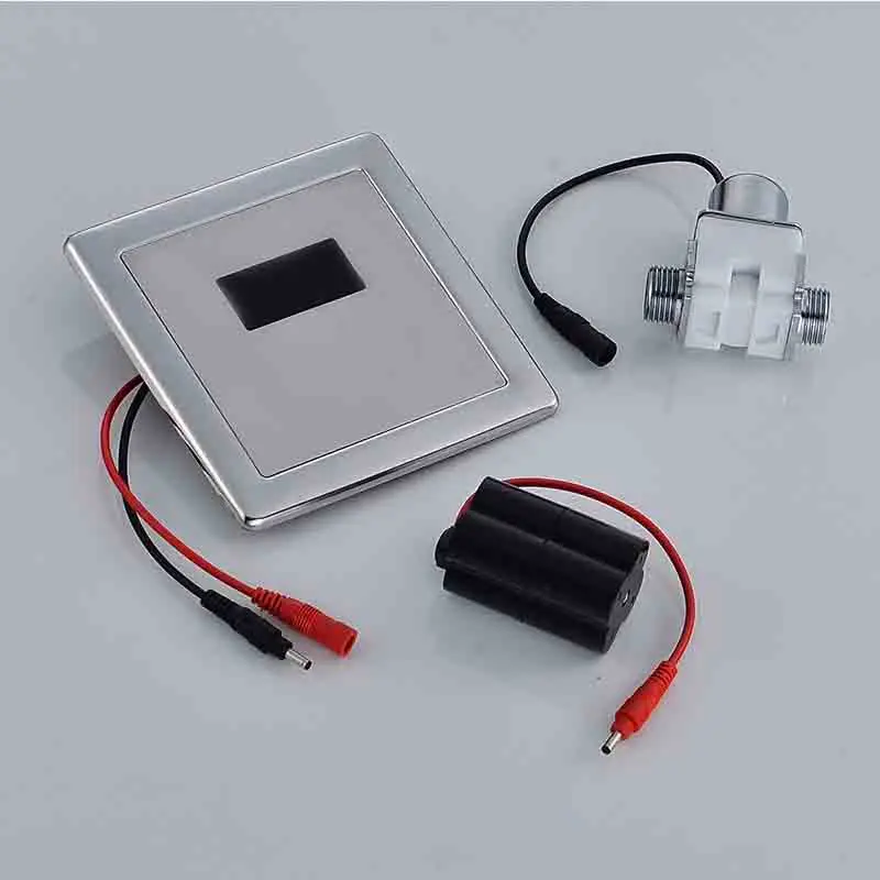 Concealed urinal sensor, urinal flushing valve, sensor panel, solenoid valve, 6V transformer, battery, accessories
