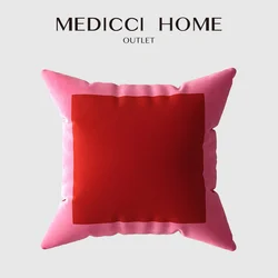Medicci Home Morandi Color Palette Dopamine Cushion Cover Soft Velvet Decorative Pillowcase For Living Room Nursery Room Bedroom