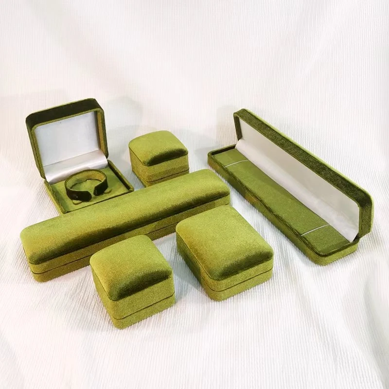 2026New Korean velvet rounded bun-shaped ring pendant bracelet jewelry fashion storage packaging gift box