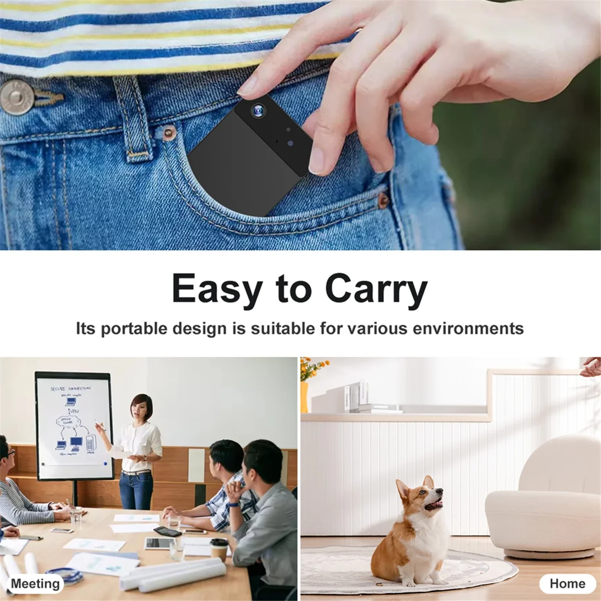 

Новая 3C-мини Wi-Fi камера, маленькая домашняя камера HD 1080P, ночное видение, безопасность, частная модель, мониторинг, беспроводная камера