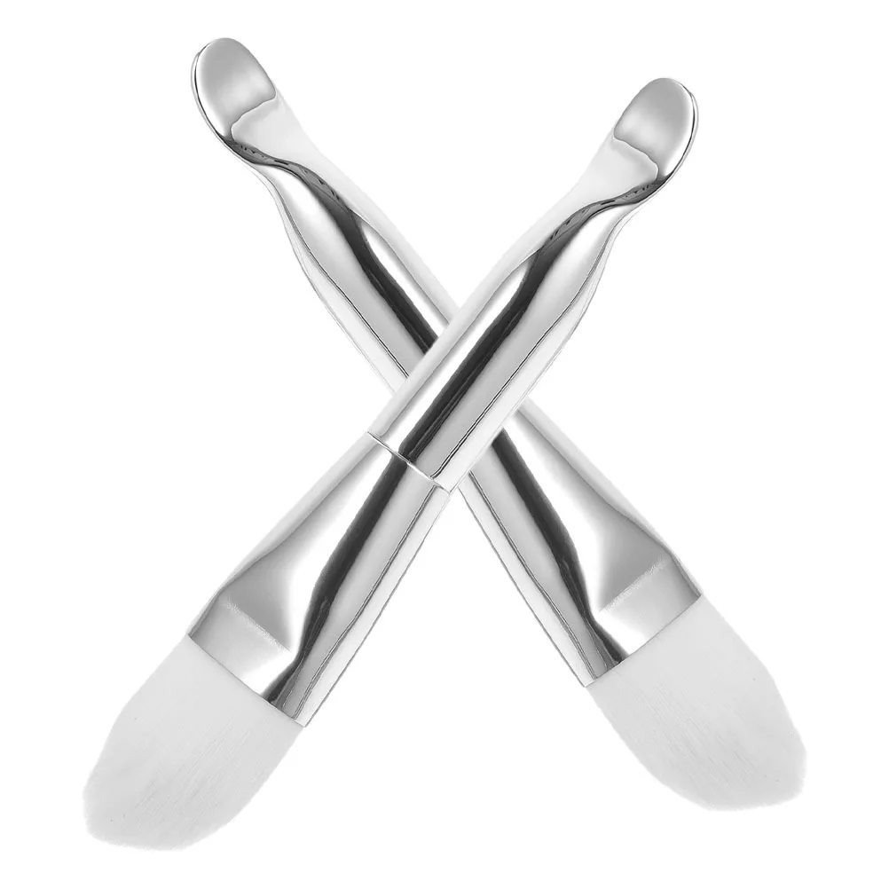 Aplicador de cepillo para máscara Facial, herramienta de cuchara para máscara de barro de arcilla de doble extremo, fácil de aplicar, portátil, Spa, herramienta de belleza para salón Facial, 2 uds.