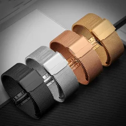 Stainless Steel Replacement Strap For Huami Amazfit GTR 42MM GTS 2 3 Mini 2e BIP S U Lite Pop Pro Milanese Metal Wrist WatchBand