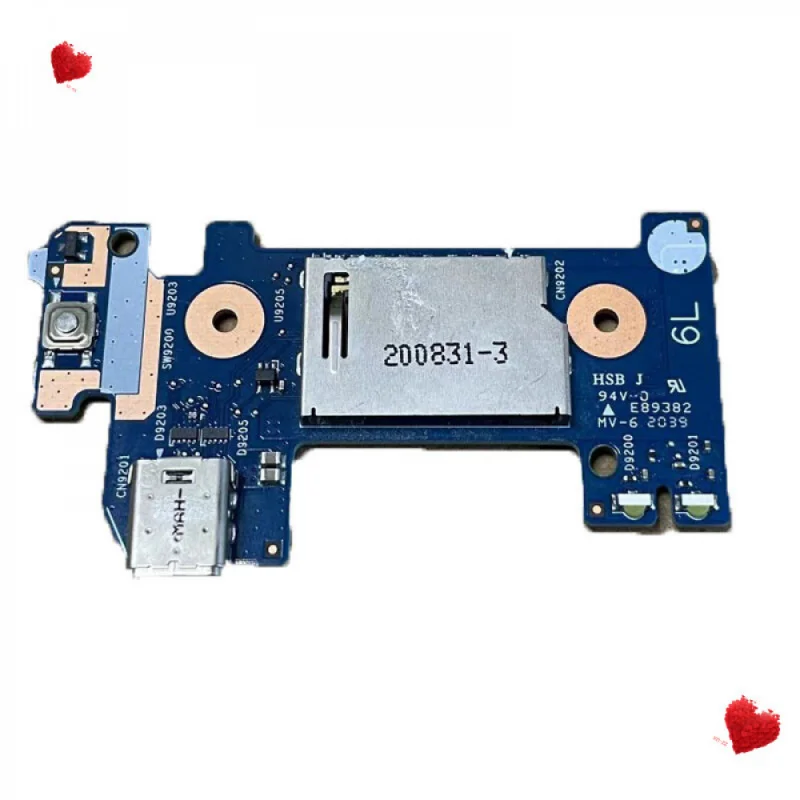 Placa de alimentación del lector de tarjetas ZE+New para HP 14s-cr 14s-cr0004TX 14-CF 14-DF Series 6050A2979701 de repuesto
