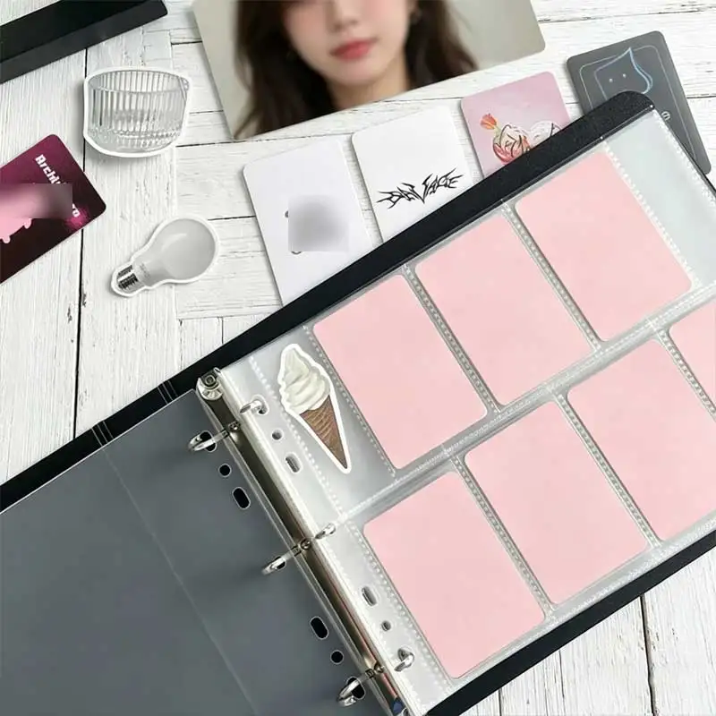 7 8 Slots Wide A5 D Ring Binder Photocard Holder Portable 3Inch Kpop Photo Card Collect Book Waterproof Photo Album For Idol Car