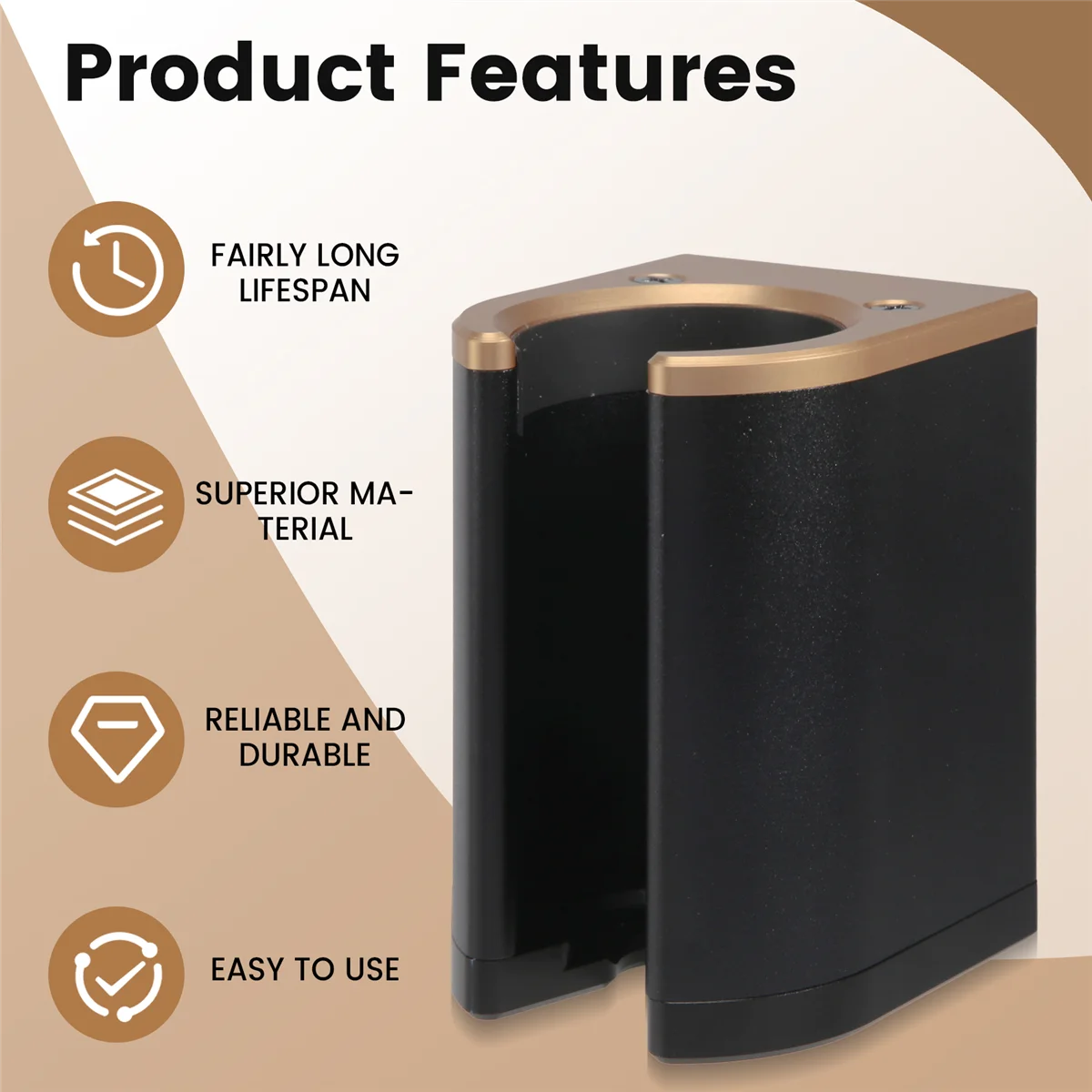 

Wall Mount Hair Dryer Holder Storage Airwrap Complete Styler Storage Rack Set for Hair Curling Iron Wand Bathroom SQ