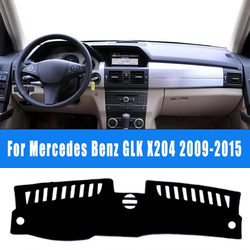 

Коврик для приборной панели автомобиля, крышка центрального управления, нескользящая накидка, солнцезащитный козырек, аксессуары для Mercedes Benz GLK X204 2009-2015 2010