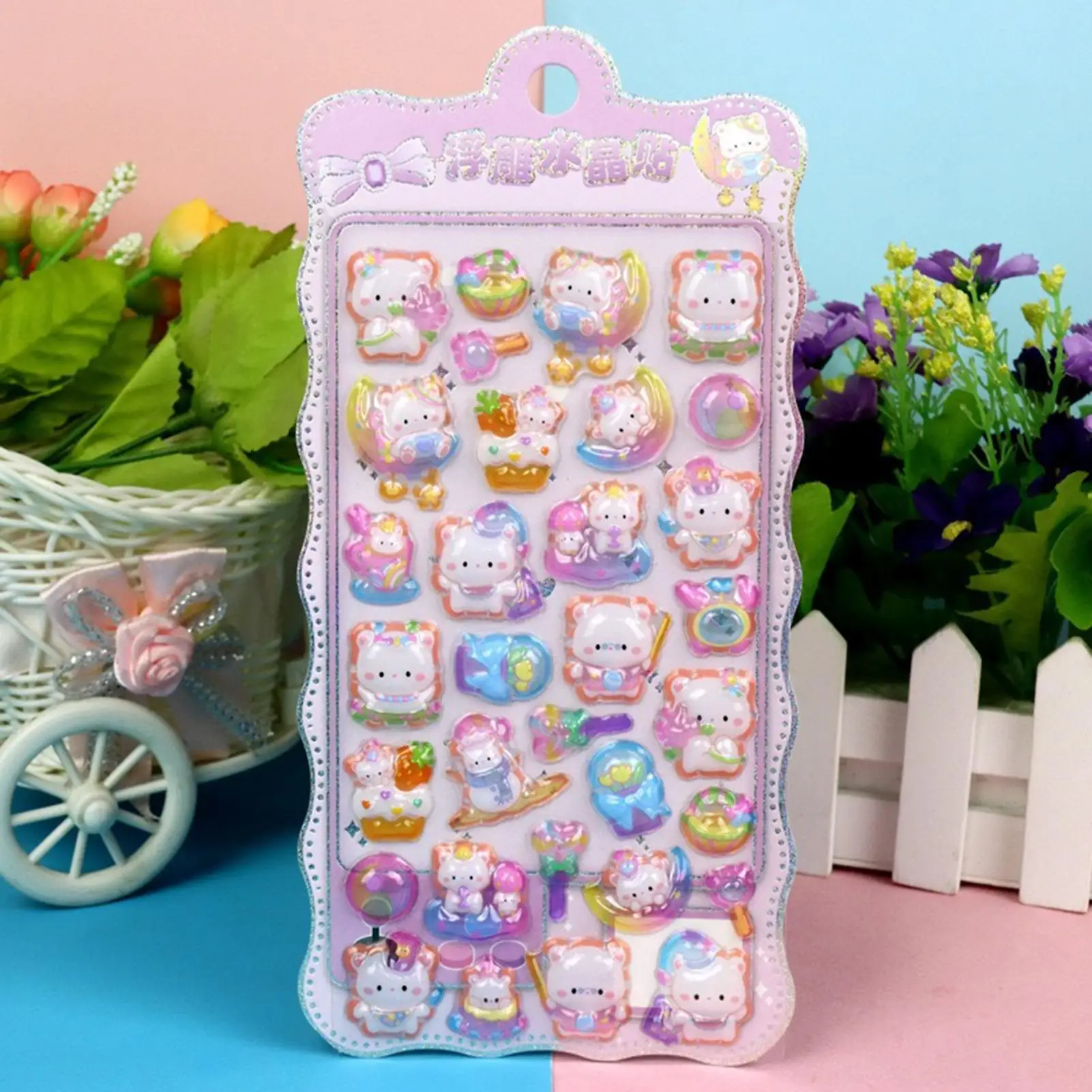 

Cute 3D Stickers Cute Aesthetic Stickers Decorations 7 Sheet Journaling Decals For Phone Case Notebook Scrapbooking Journal