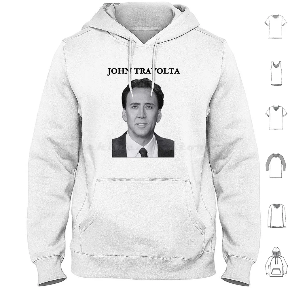 Signed By Nicolas Cage As John Travolta-Nicolas Cage Hoodie cotton Long Sleeve Nicolascageshirt Signedbynicolas