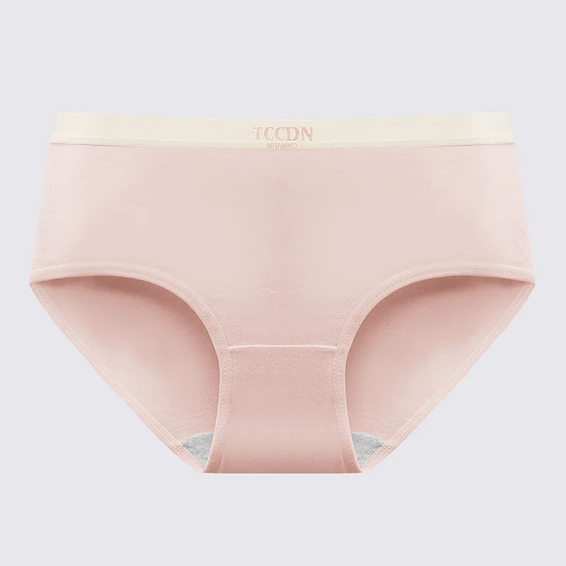 

Summer thin contrasting color mid-waist new pure cotton underwear women's pure cotton crotch sweet simple girl short briefs head
