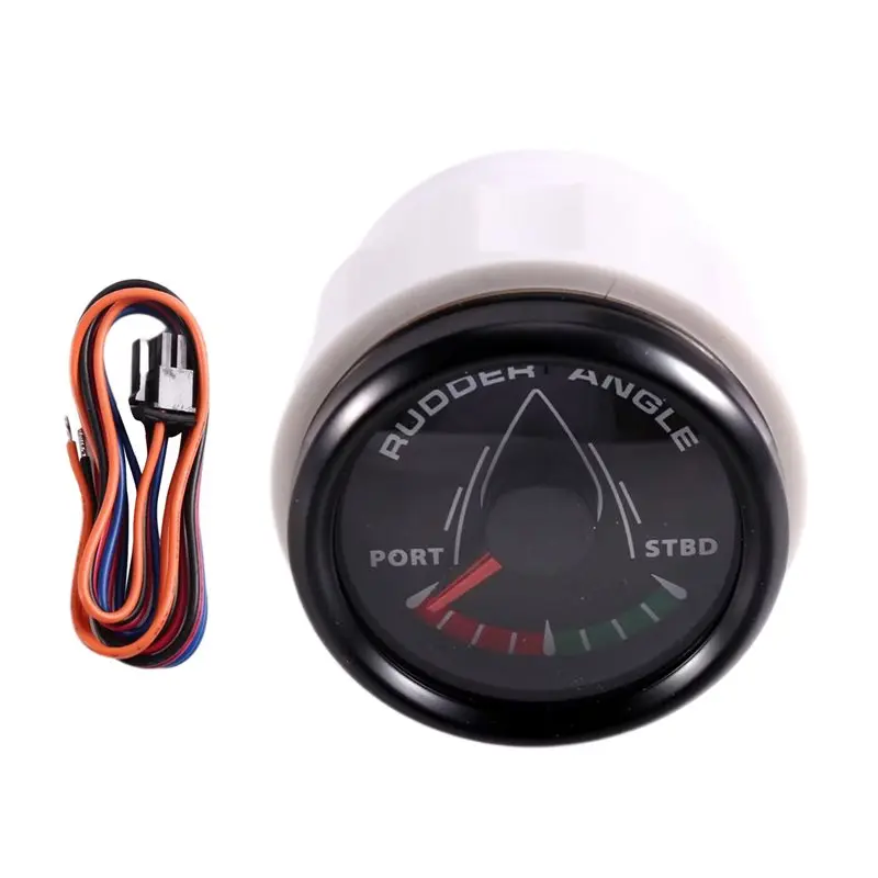 

A20K-Waterproof 52Mm 0-190Ohm Rudder Angle Indicator For Boat Marine 8 Color Backlight 12V/24V For Car Truck