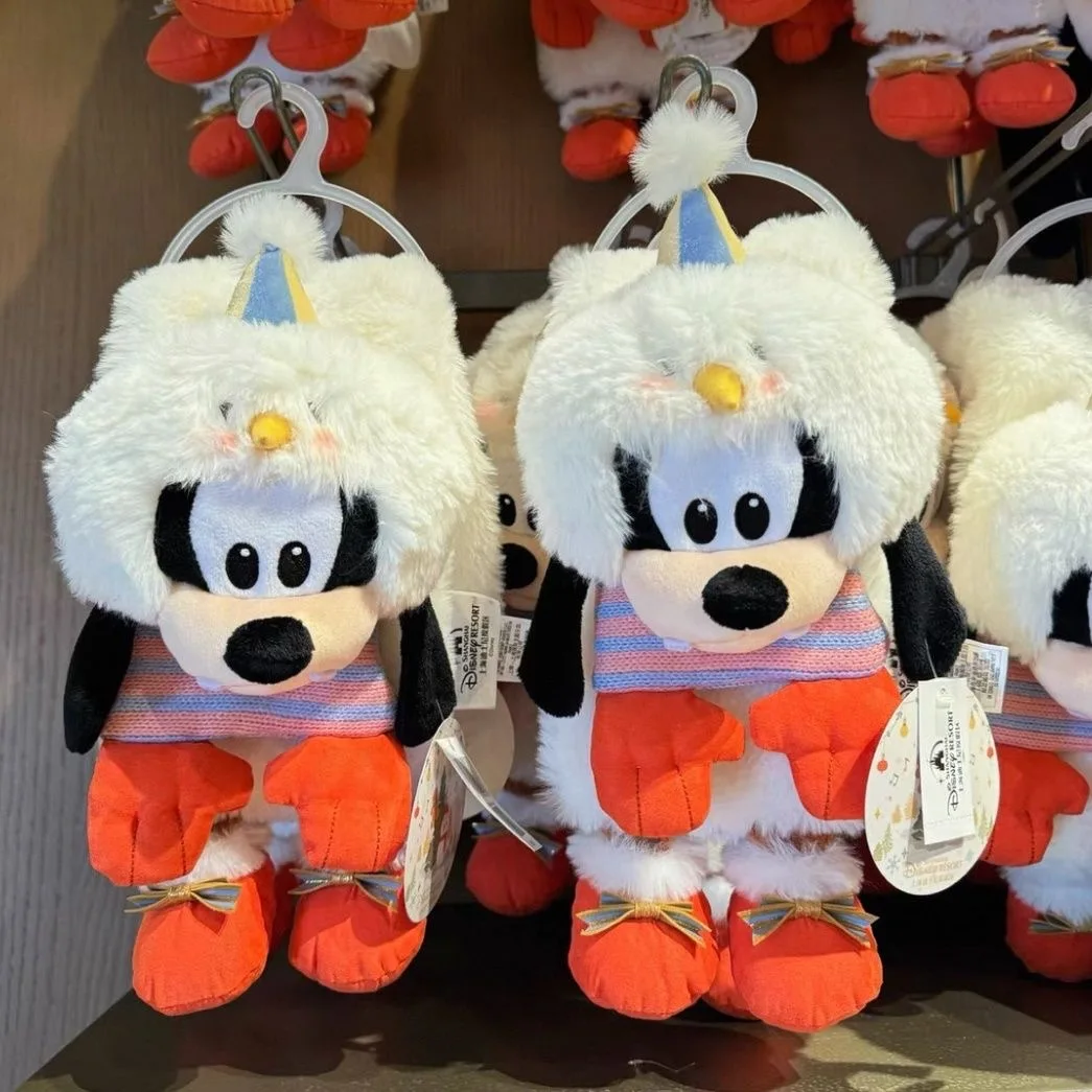 Miniso Disney wycofany z produkcji Zimowy Bałwanek Seria Goofy Goof kawaii Latająca Lalka Zawieszka Prezent Świąteczny Lalka Prezent Świąteczny