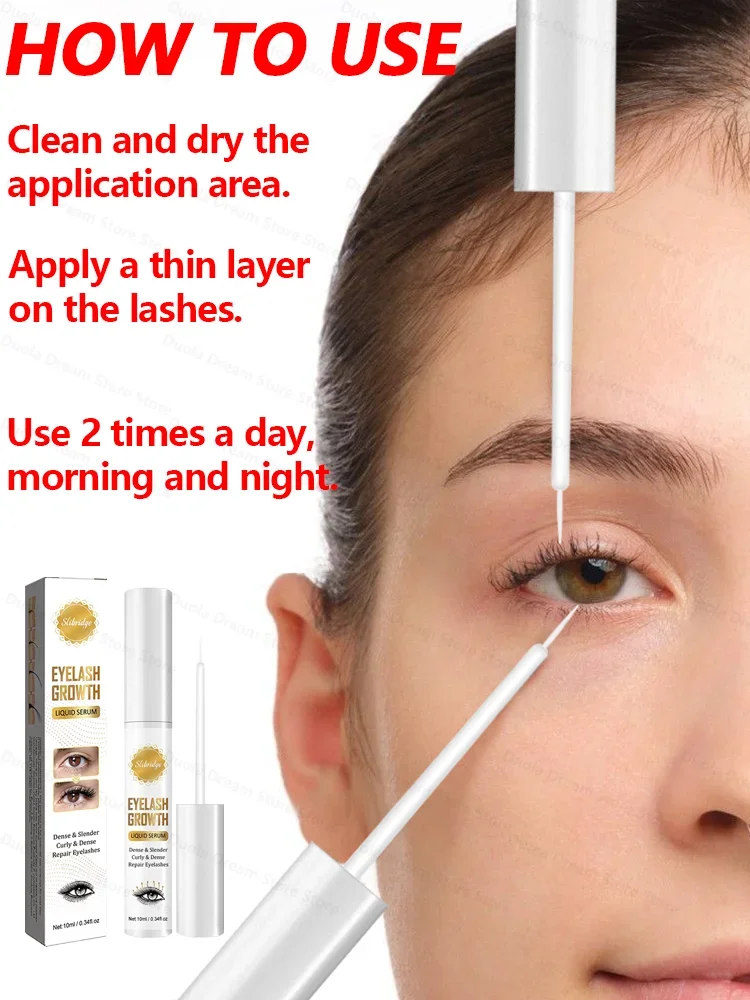 3 วัน Fast Eyelash Growth Serum Eyelash Eyebrow Growth Strong Treatment Thicken Eyebrow Eyelash Enhancer Serum ปลอดภัย