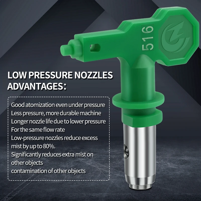 Spray Gun Low-Pressure Nozzle Tip 108/208/210 308/310/410/512 For Paint Latex Paint Airless Spraying Machine Sprayer Gun Tools ﻿