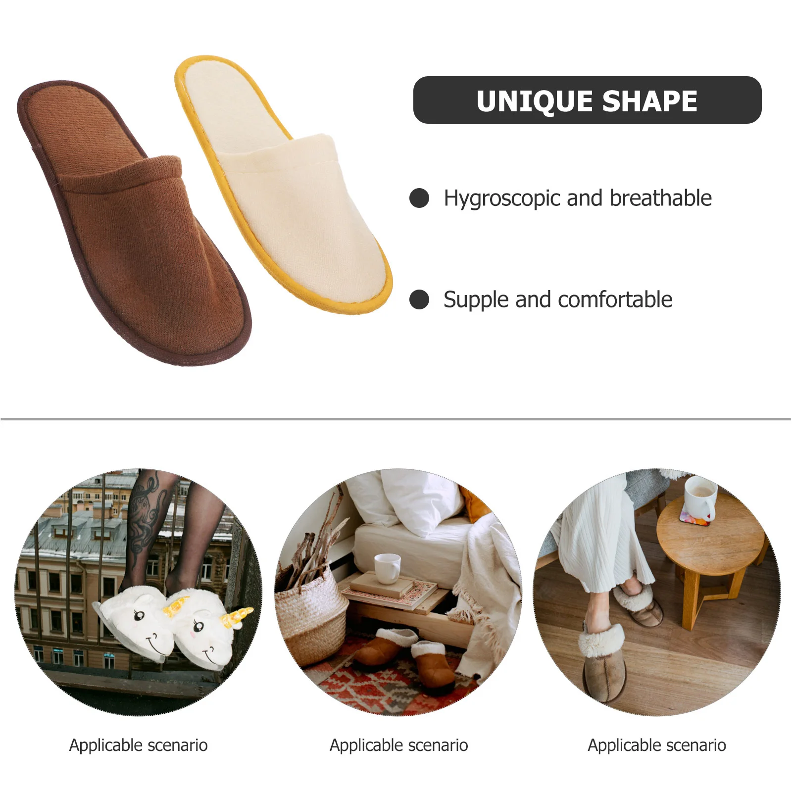 شباشب أطفال من الصوف المرجاني يمكن التخلص منها مريحة للفندق والمنتجعات الصحية والسفر ضيف أحذية داخلية ناعمة قابلة للتنفس وغير قابلة للخدش #6