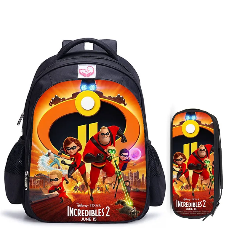 

16 Inch Disney The Incredibles Children School Bags Orthopedic Backpack Kids School Boys Girls Mochila Infantil Catoon Bags