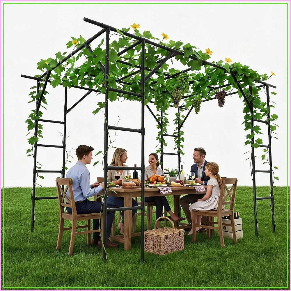 Grape Vine & Cucumber Trellis 11FT Garden Arch Plant Stand