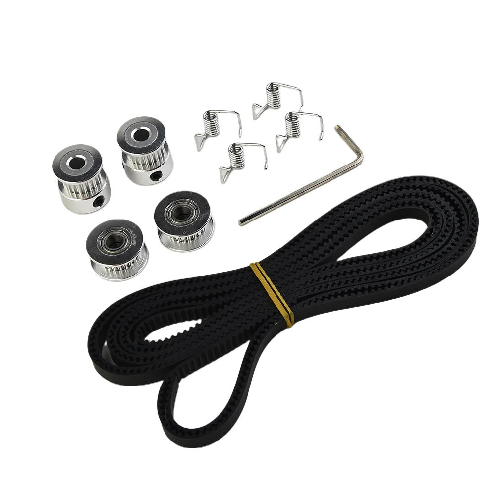 2 Meter Timing Belt Pulley 20 Teeth Bore 5mm &6mm Wide Replacement Kit Accessories Screws Idlers Tool Parts Tension F8M6