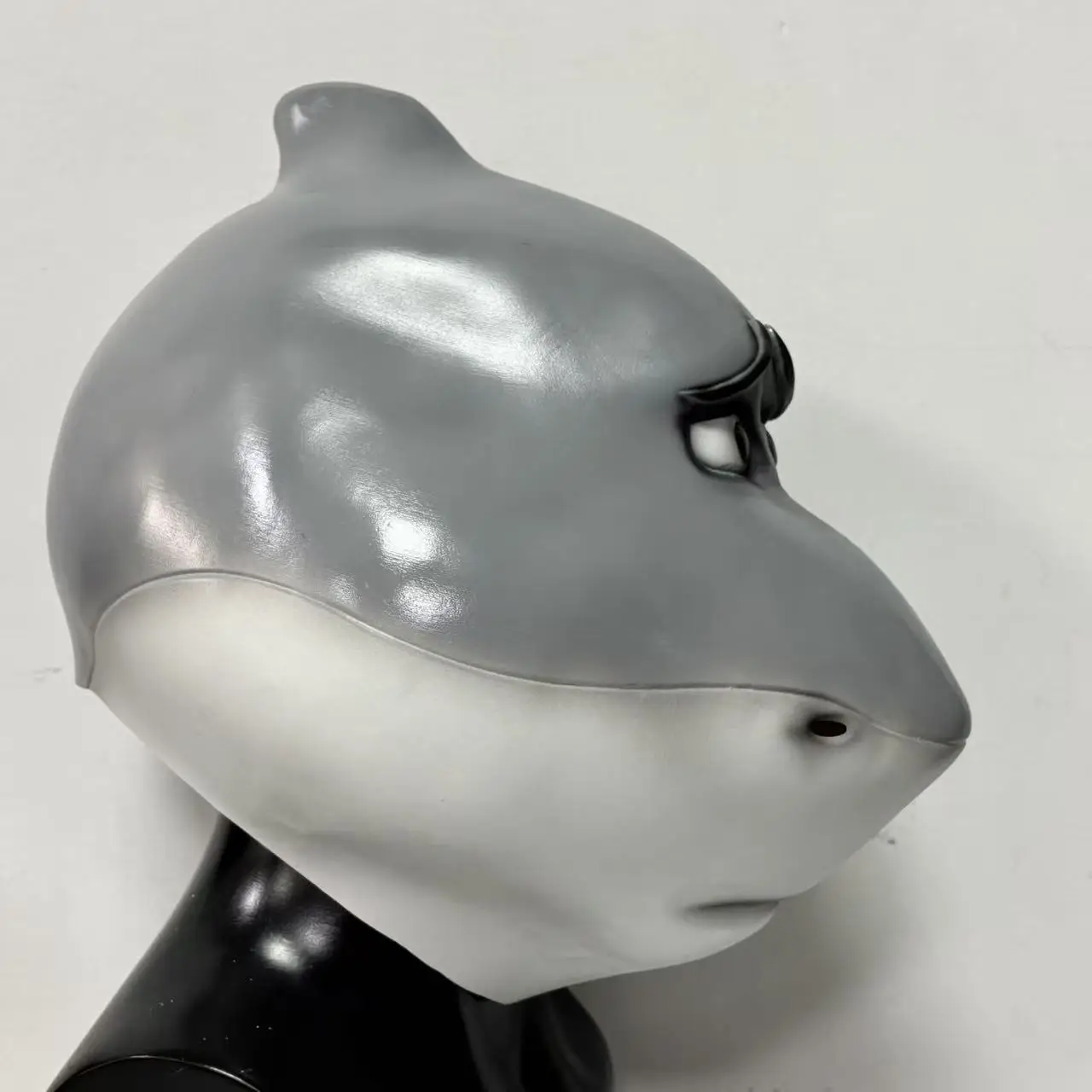 Delfin-Hai-Maske, Naturlatex-Tiermaske für Delfine und Haie, Vollkopfmaske für Halloween-Party, Cosplay und Kostümpartys – Detail 6