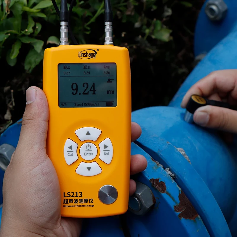 Linshang LS211 LS212 LS213 UT medidor de espesor ultrasónico probador NDT UTG UTM herramienta de medición para pared de tuberías Metal acero