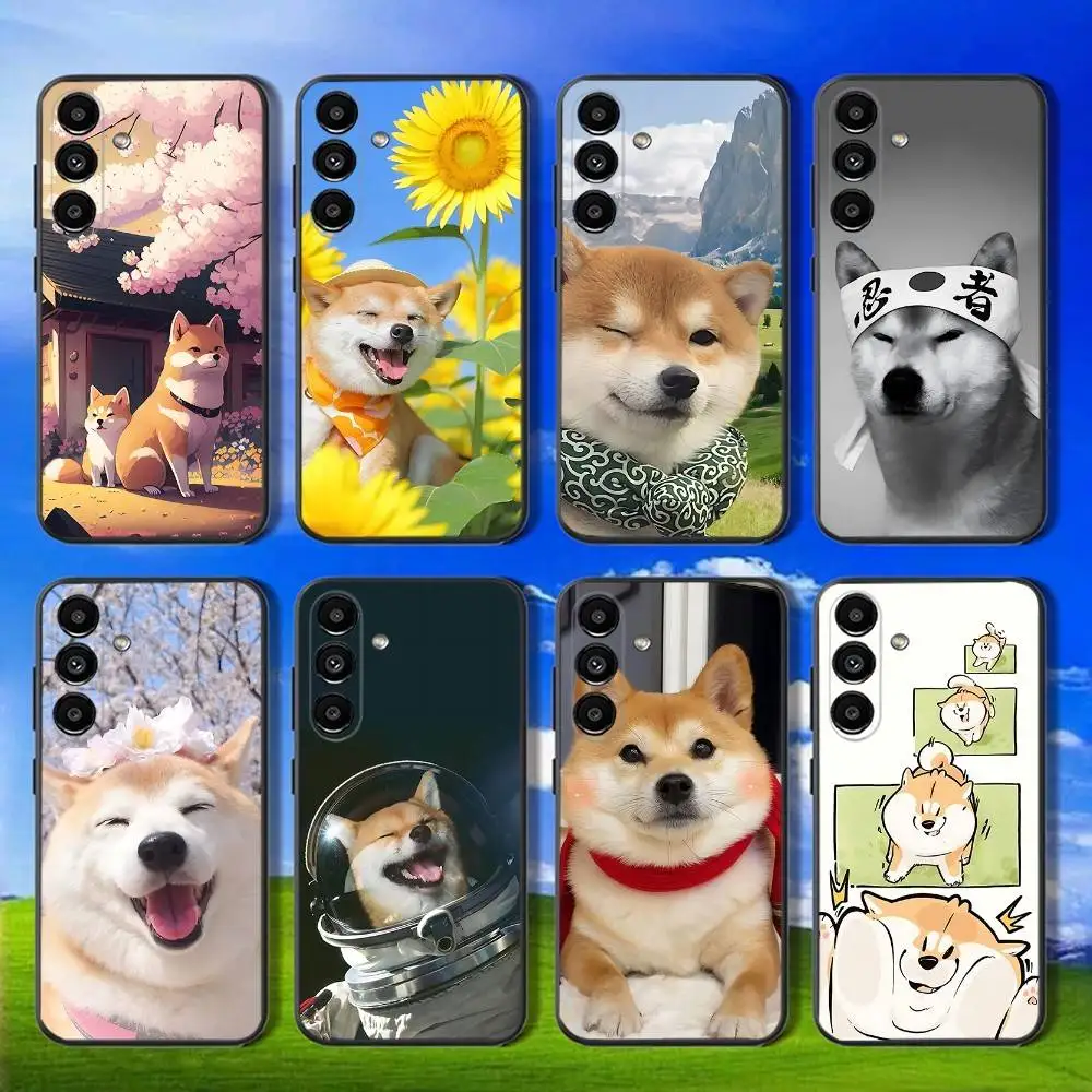 

Cute Shiba Inu Phone Case For Samsung Galaxy A13,A21s,A22,A31,A32,A52,A53,A71,A80,Soft Black Shell