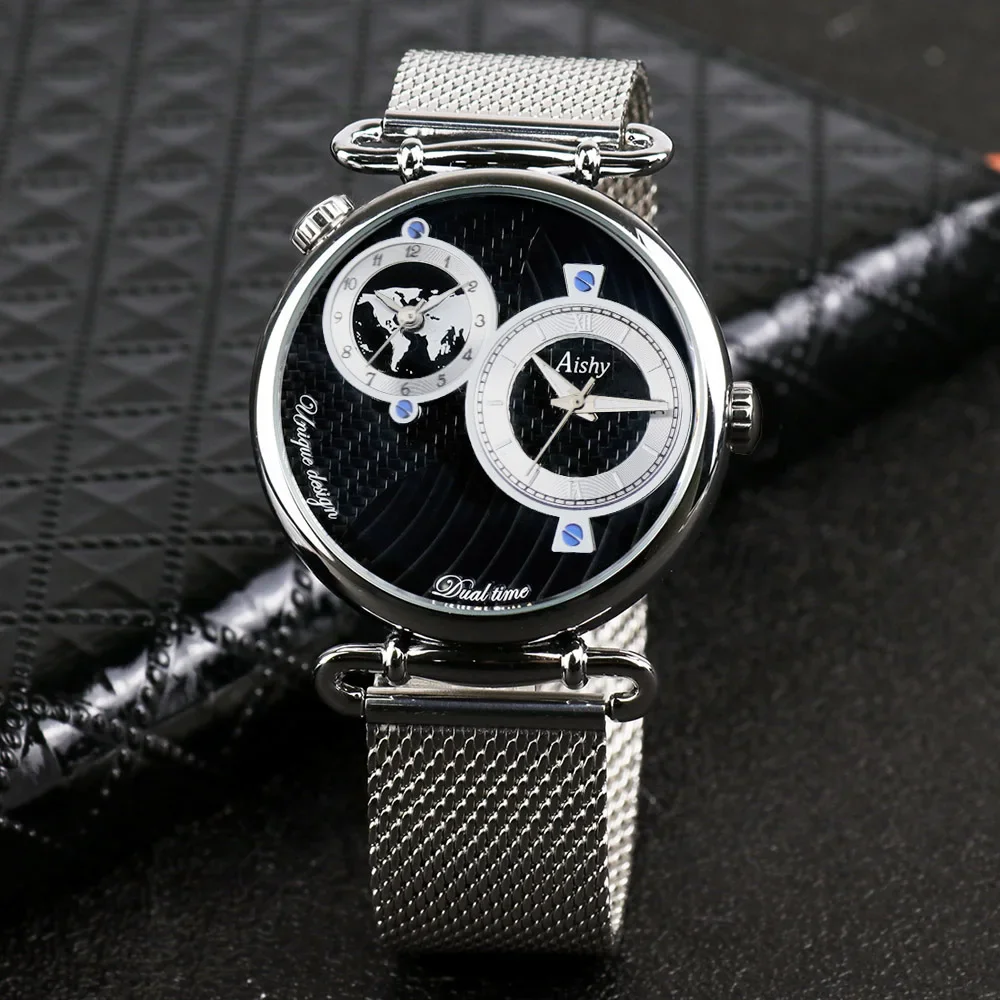 Free shipping  Copy watch  Top Luxury Brand  Men watch   Business watches  Men WristWatch  Dual Time Zone  reloj