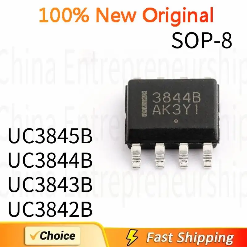 10 PCS SOP-8 UC3845B UC3844B UC3843B UC3842B SOP-8 SMD Power management IC Chip 100%Quality Original/Quick delivery