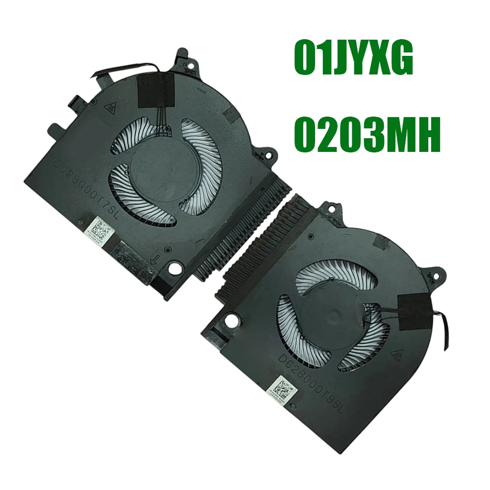 

For DELL G15 5510 5511 5515 GTX1650 0203MH 203MH EG75070S1-C670-S9A 01JYXG 1JYXG EG75070S1-C660-S9A Laptop CPU GPU Fan