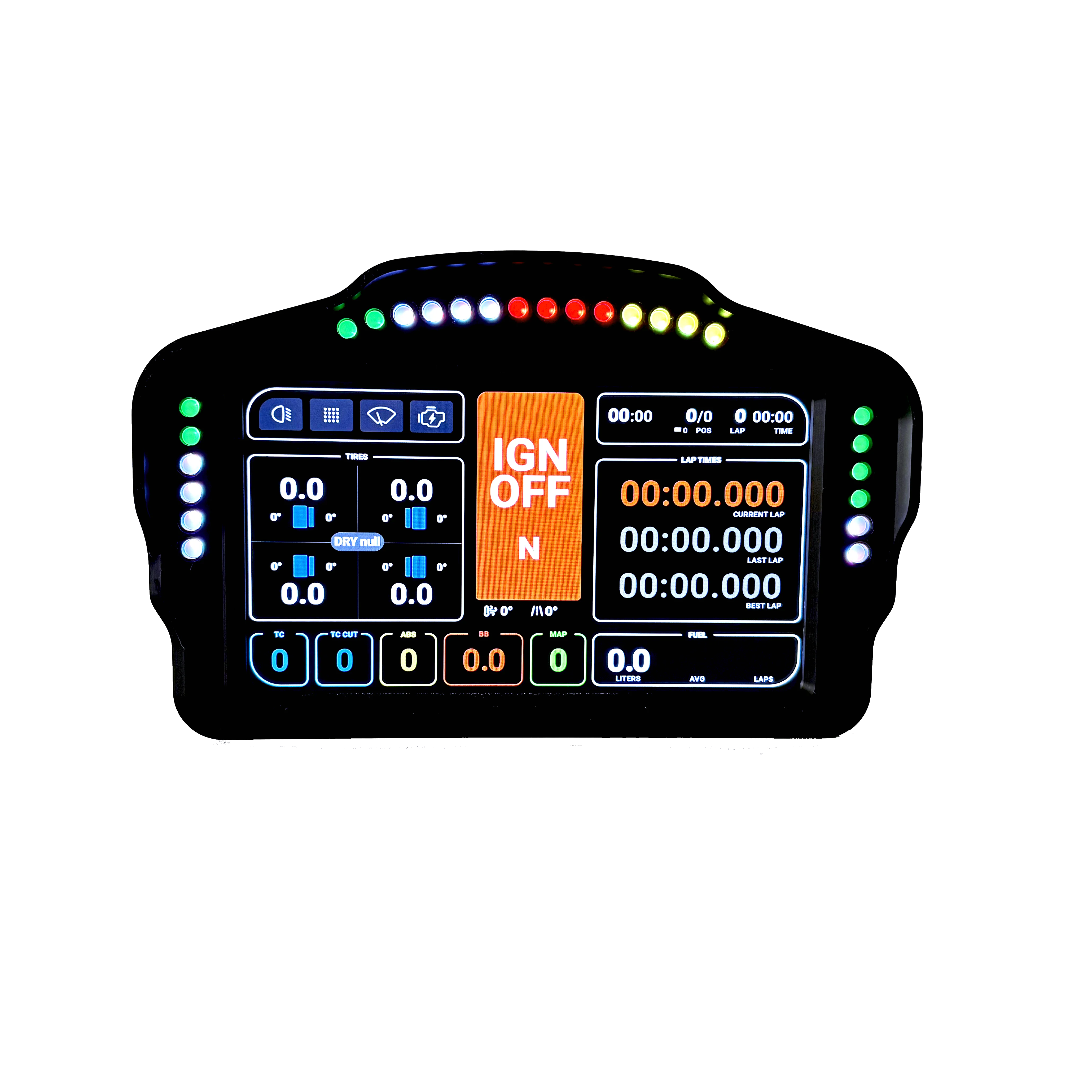 Simdt Simracing 7 inchDashboard Display Simulated Racing Car