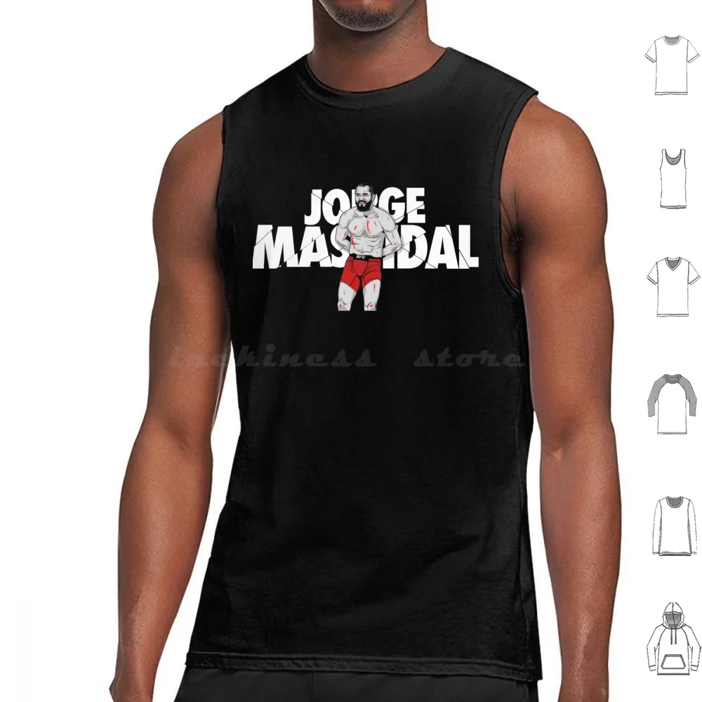 Jorge Masvidal Relaxed Fit Tank Tops Vest Sleeveless Jorge Masvidal Relaxed Fit