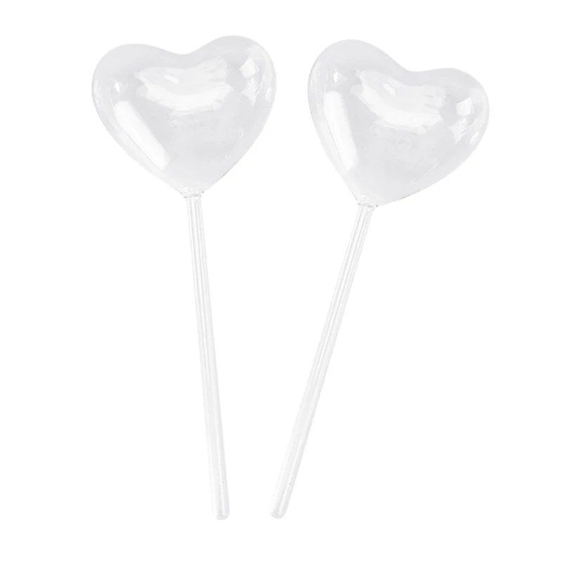 Globos riego vidrio para plantas, bombillas autorriego en forma corazón, dispositivos, bombillas riego para