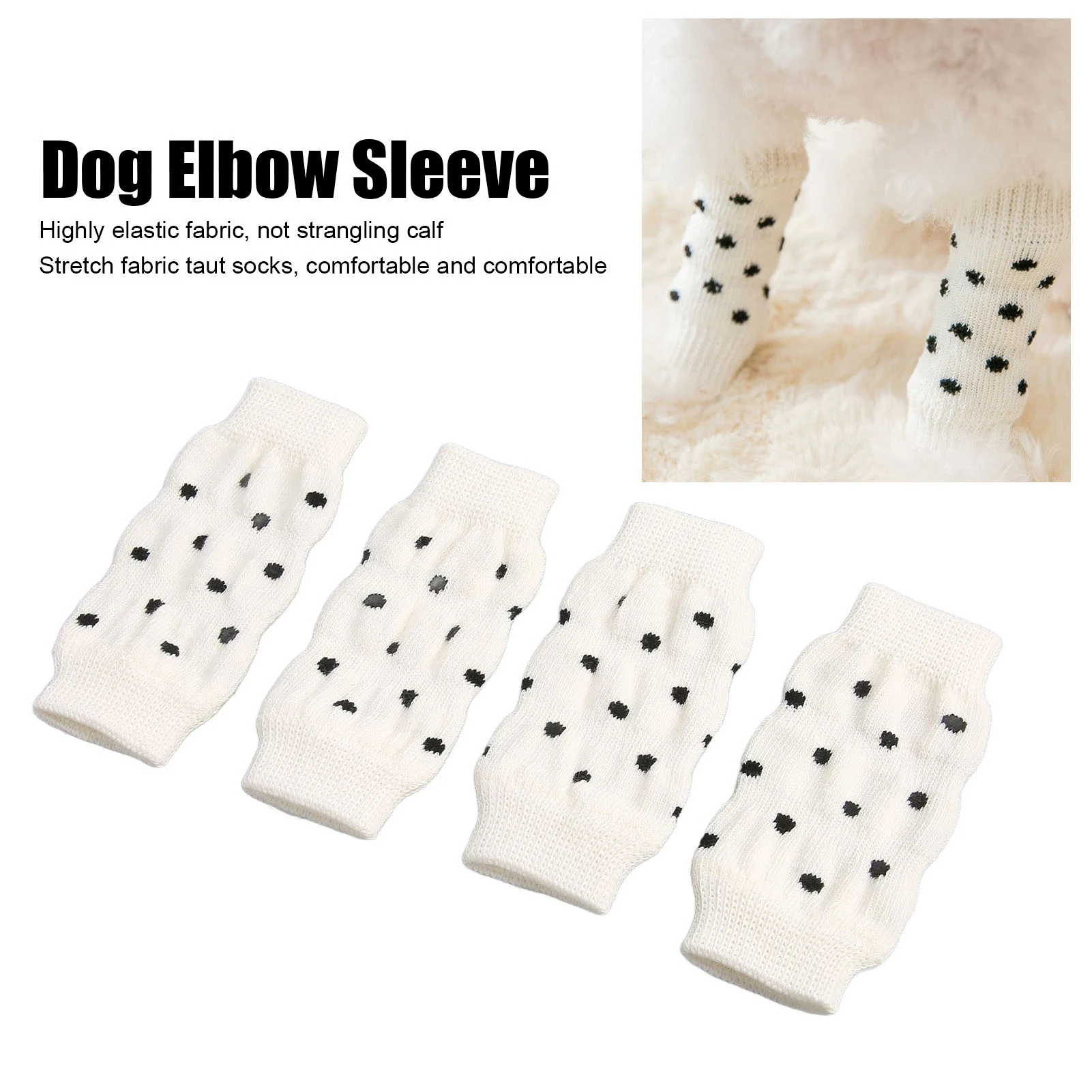 4 قطعة حامي الكوع الكلب مريح عالي التمدد مقاومة للاهتراء حماية المفاصل الحيوانات الأليفة الكوع كم واقية للكلاب #2