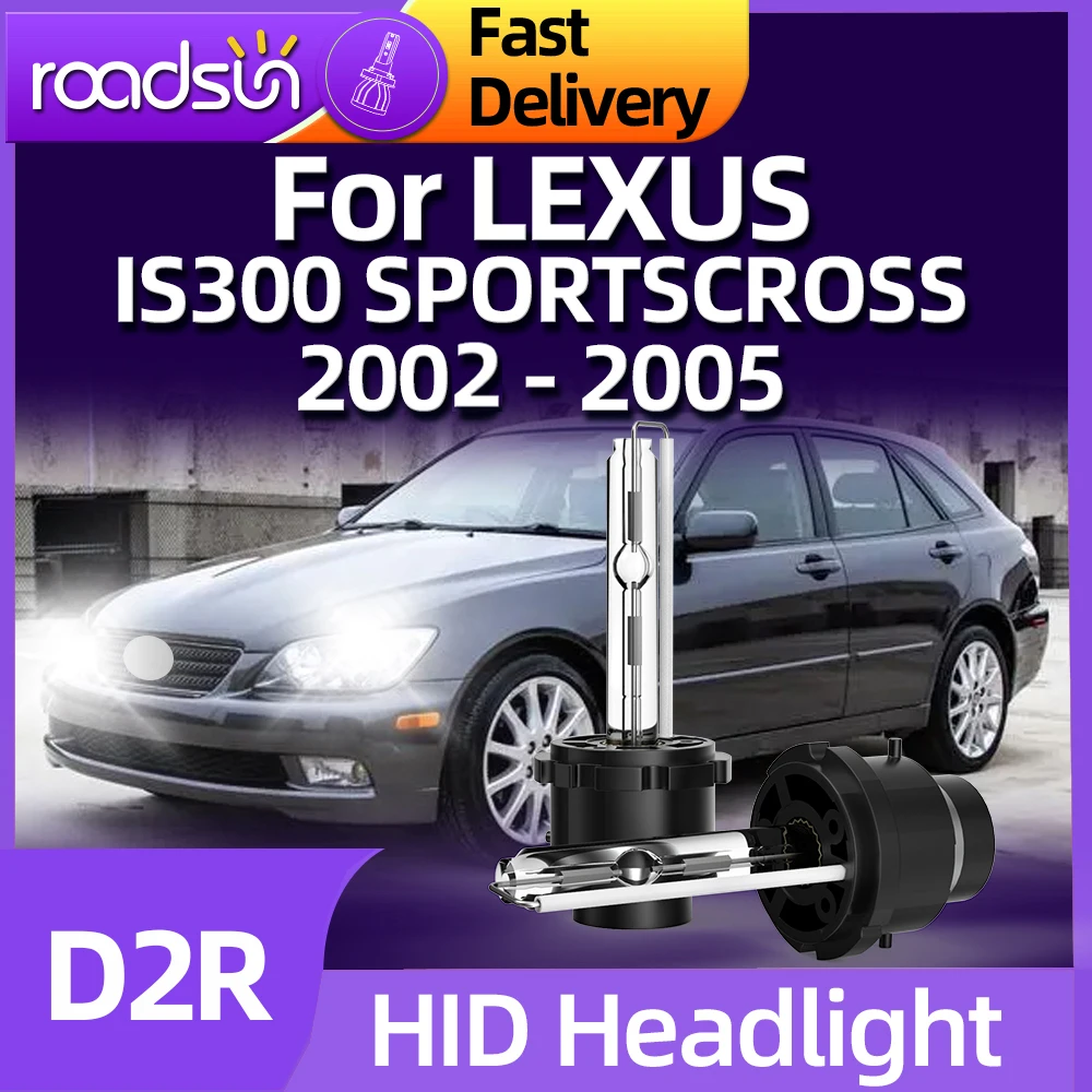 

Roadsun 2pcs D2R 35w 6000k HID Xenon Lamp Replacement Headlight Bulb For LEXUS IS300 SPORTSCROSS 2002 2003 2004 2005