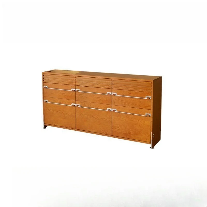

Solid wood chest, antique dining side cabinet against the wall, solid wood modern simple locker