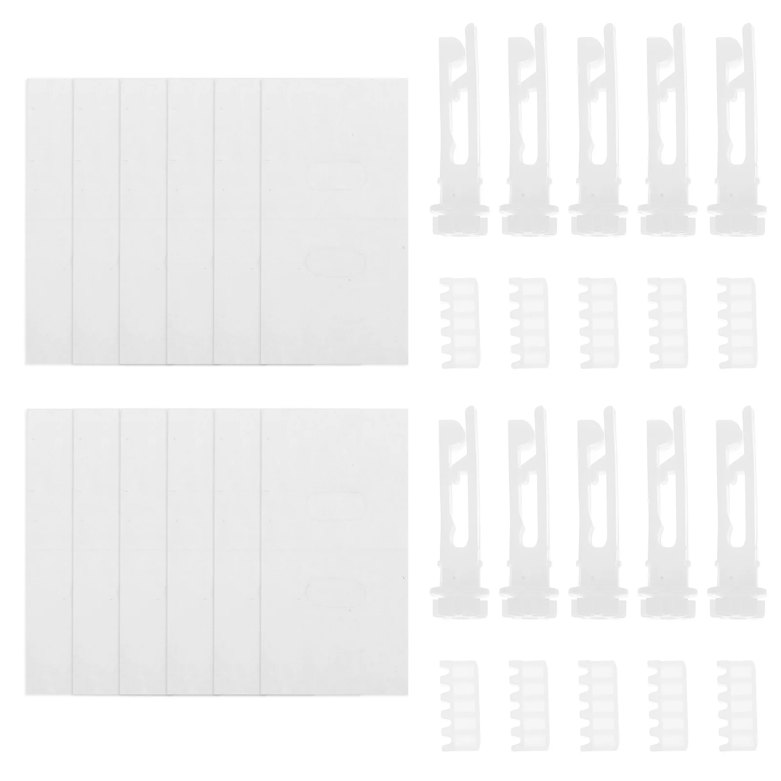 

1Set Vertical Blinds Repair Kit with White Clear Carrier Stems Gear Combs Replacement Parts for Home Office Blind Maintenance