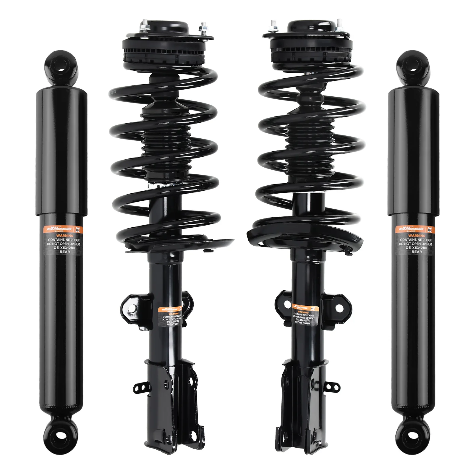 For Brand New Front + Rear Shock Strut Suspension Parts For Chrysler Town & Country For Dodge Grand Caravan 2011-2018