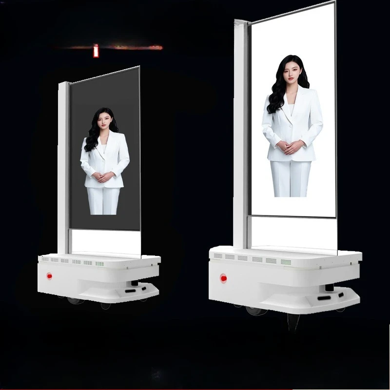 Intelligent mobile AI digital human, transparent screen virtual human all-in-one machine