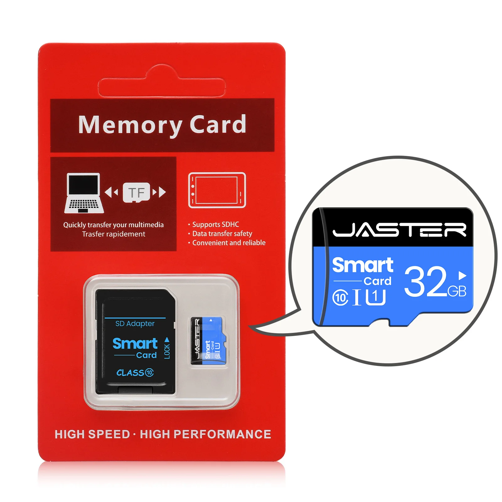 Micro-Memory-SD-Karte 32GB 64GB SD-Karte SD/TF-Flash-Karte 16GB 8GB 4GB 2GB 1GB 512MB 256MB 128MB für Telefonkarten