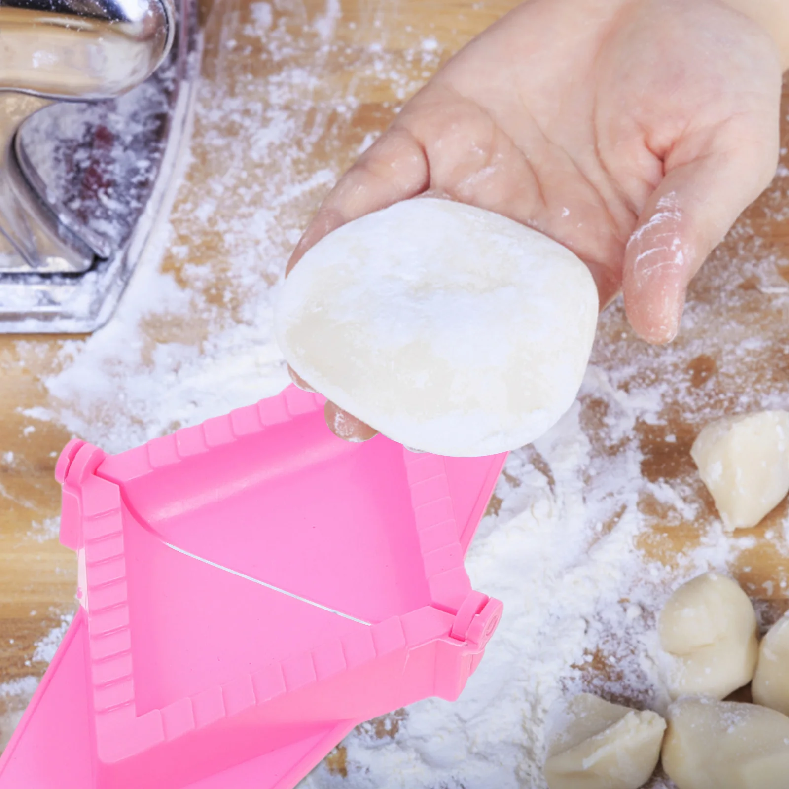 

3 шт., форма для изготовления пельменей, пластиковая ручная маленькая пресс для теста, кухонный инструмент, простой в использовании, надежный материал из полипропилена, практичный дизайн, семья