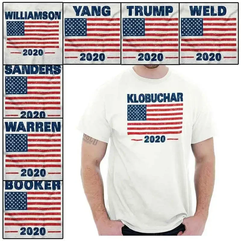Election American Campaign Booker 2020 Adult Crewneck T Shirt