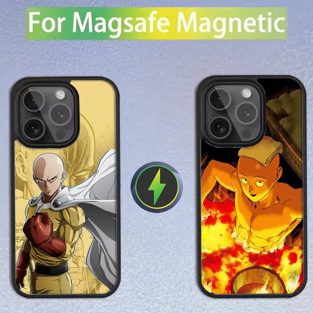

Anime ONE PUNCH MAN Phone Case For iPhone 16,15,14,13,12,11,Pro,Max,Plus,Mini,SE Magsafe Magnetic Wireless Charging