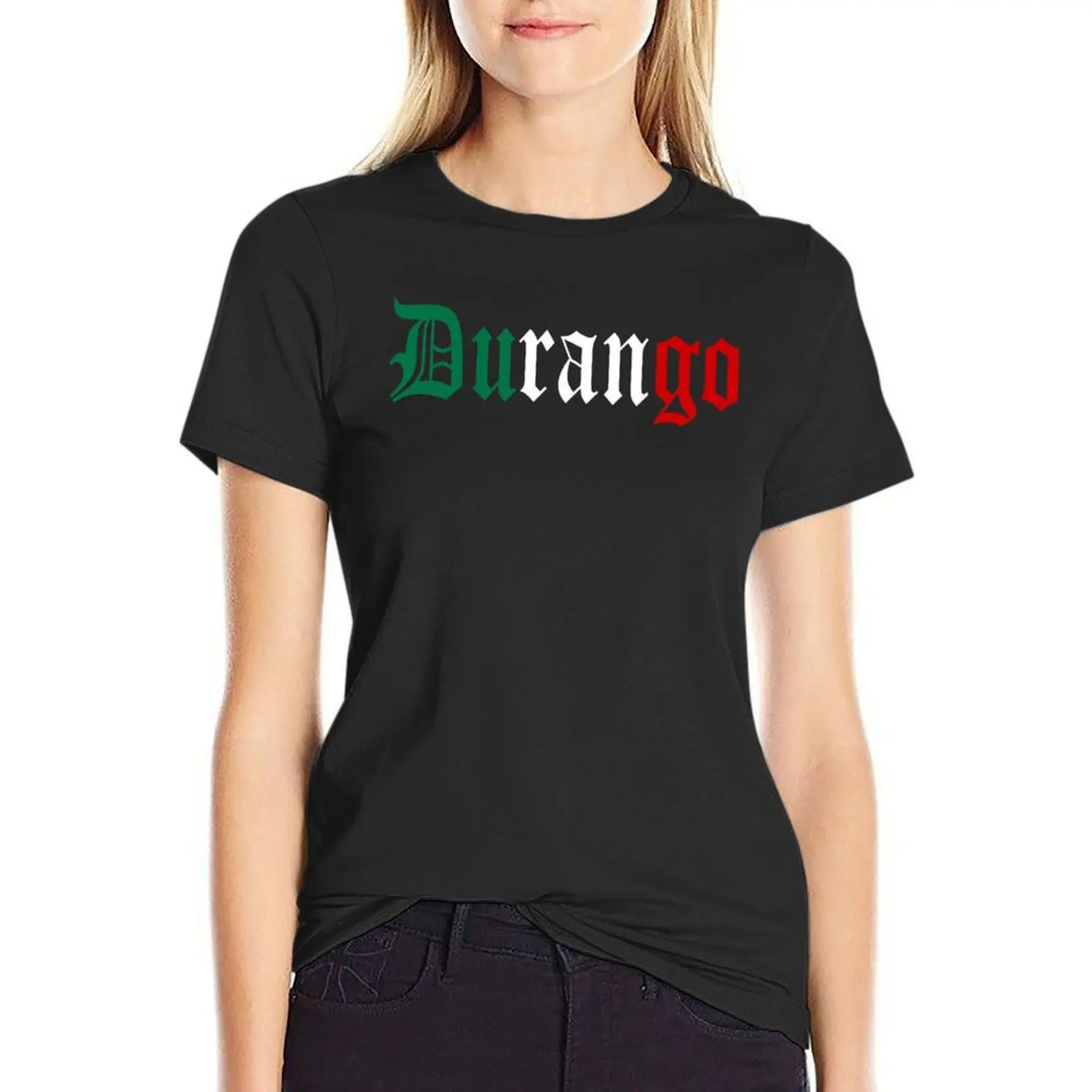 

Durango Mexico State Mexican Flag T-Shirt anime clothes shirts graphic tees funny spring clothes Women 2024