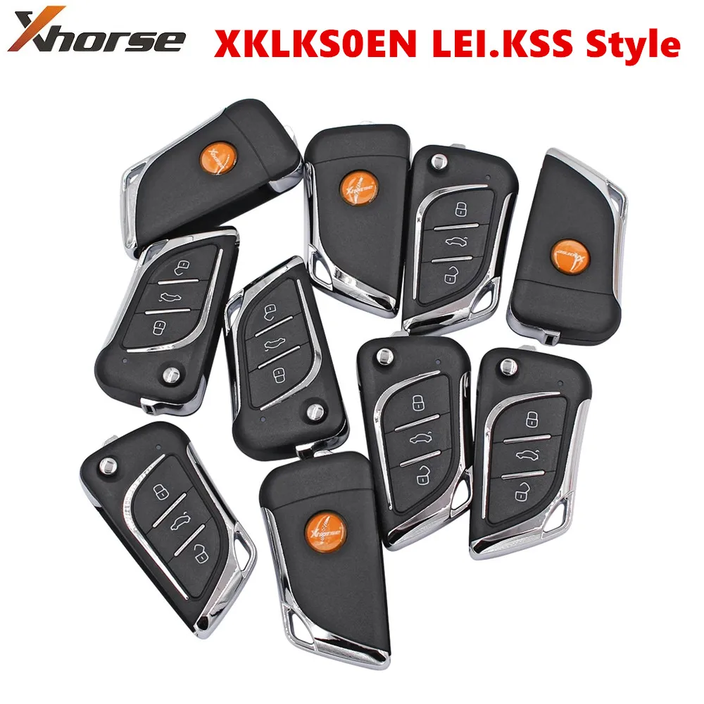 3/5/10pcs Xhorse XKLKS0EN LEI.KSS Style UNIVERSAL Wired Remote KEY for DI2,VVDI Key Tool VVDI2(Englishi Version)