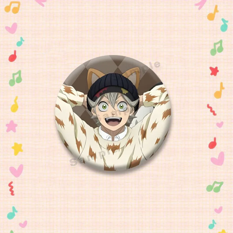 Asta Noelle Yuno Yami Sukehiro Cartoon Badges Anime Black C-Clover Brooch Backpack Clothes Enamel Pins Jewelry Accessories Gifts view 5