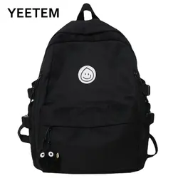 Women School Bags White Cute Female Backpack Waterproof  Book Bag Ladies Teen Girl Backpacks Fashion Nylon