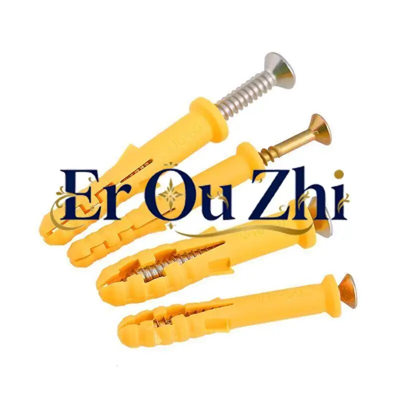 Small Yellow Croaker Expansion Screw Hook Extension Rubber Plug Self-tapping Expansion Tube Plastic Tube Expansion Plug M5m6