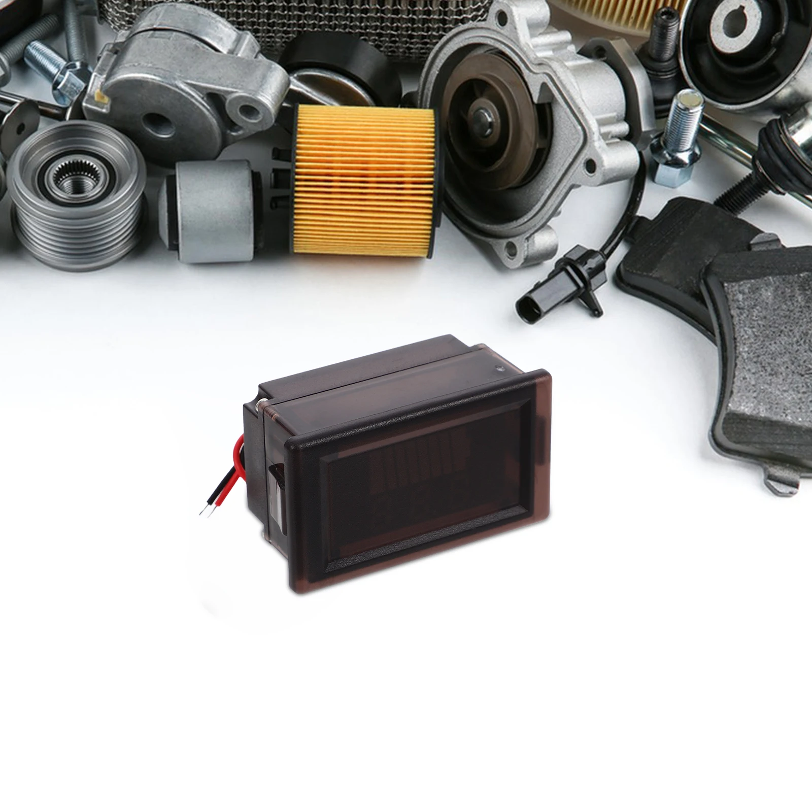 

Digital Capacity Voltage Monitor 12-60V Voltage Meter For Electric Vehicles Black 84V Compatible